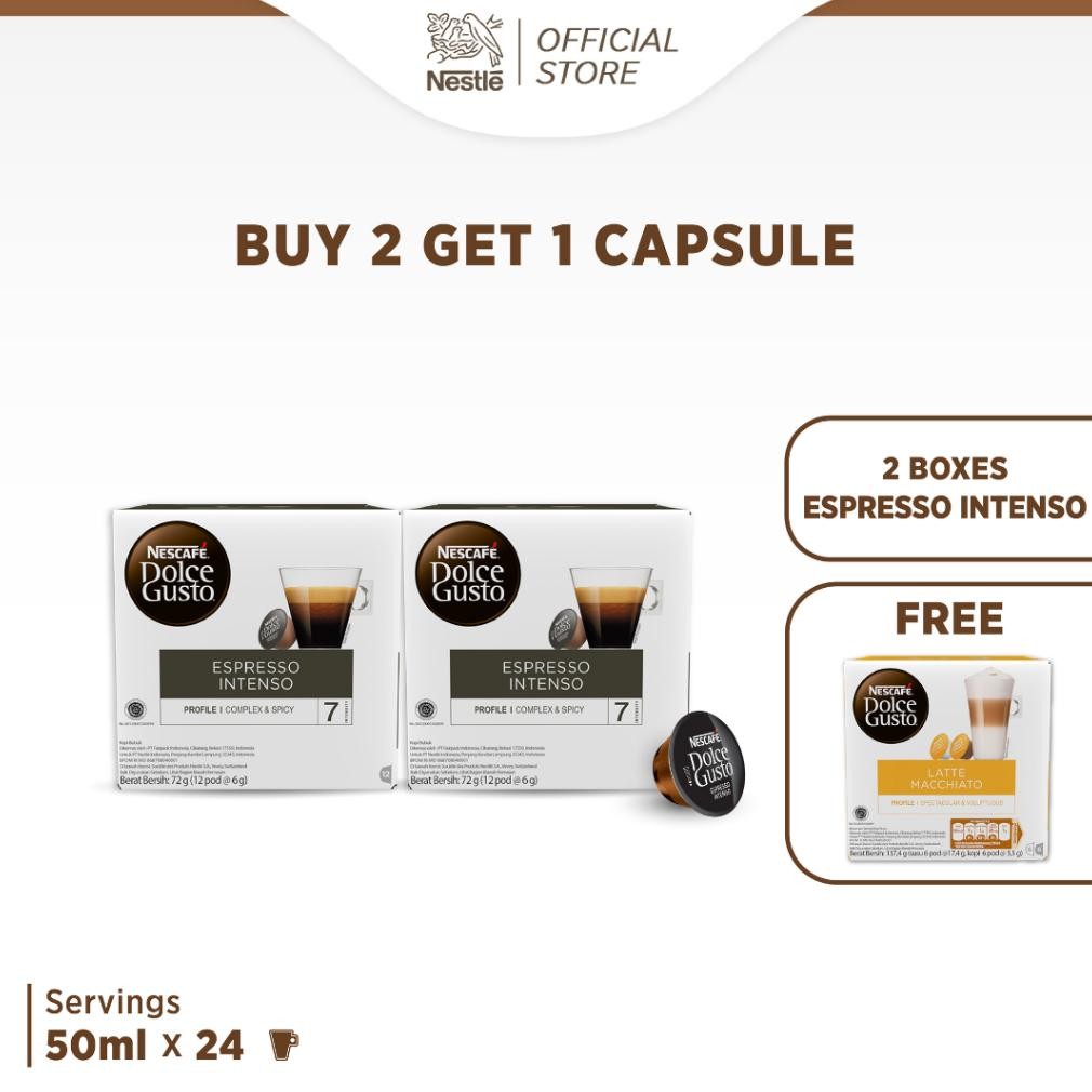 

Promo / Terlaris NESCAF Dolce Gusto Espresso Intenso 1 box (12 kapsul = 12 gelas) Terbaik