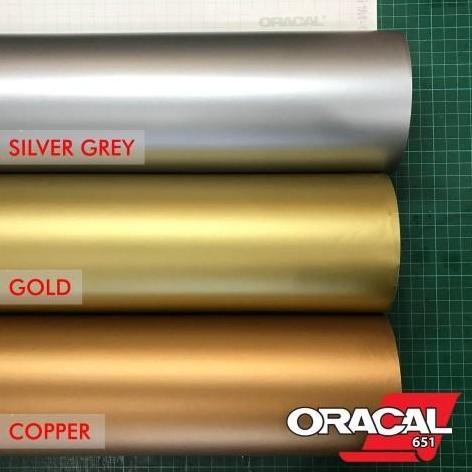 ORACAL 651 GLOSSY & DOFF (MATTE) KHUSUS SILVER GOLD COPPER