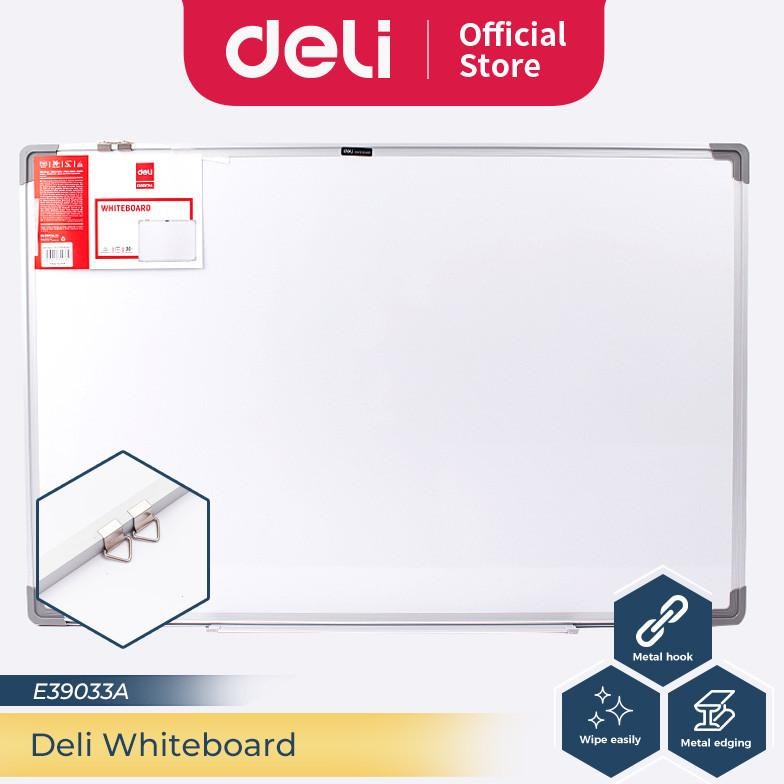

READY DELI WHITEBOARD PAPAN TULIS PUTIH MAGNETIK 60 X 90 CM KUAT DAN KOKOH COCOK UNTUK KANTOR E39033A