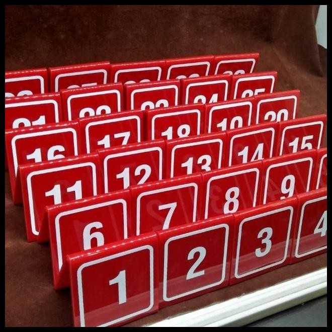 

Acrylic Nomer Meja Merah 1-10 Best Seller