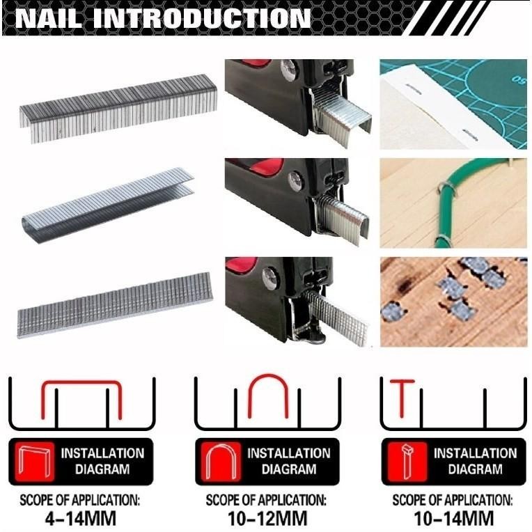 

3 In 1 Pistol Kuku Pistol Stapler Konstruksi Konstruksi Furnitur Gratis 600 Paku Diy Pelapis Pelapis Pistol Stapler Multifungsi Pistol Stapler Dekorasi Rumah Alat Pertukangan