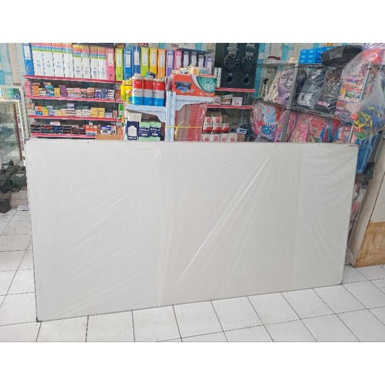 

READY CEMERLANG PAPAN TULIS WHITE BOARD NON-MAGNETIK UK 120 X 240 CM.