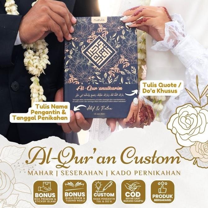 Al Quran Custom Wedding - Mahar Seserahan Nikah Hantaran Pernikahan Ka