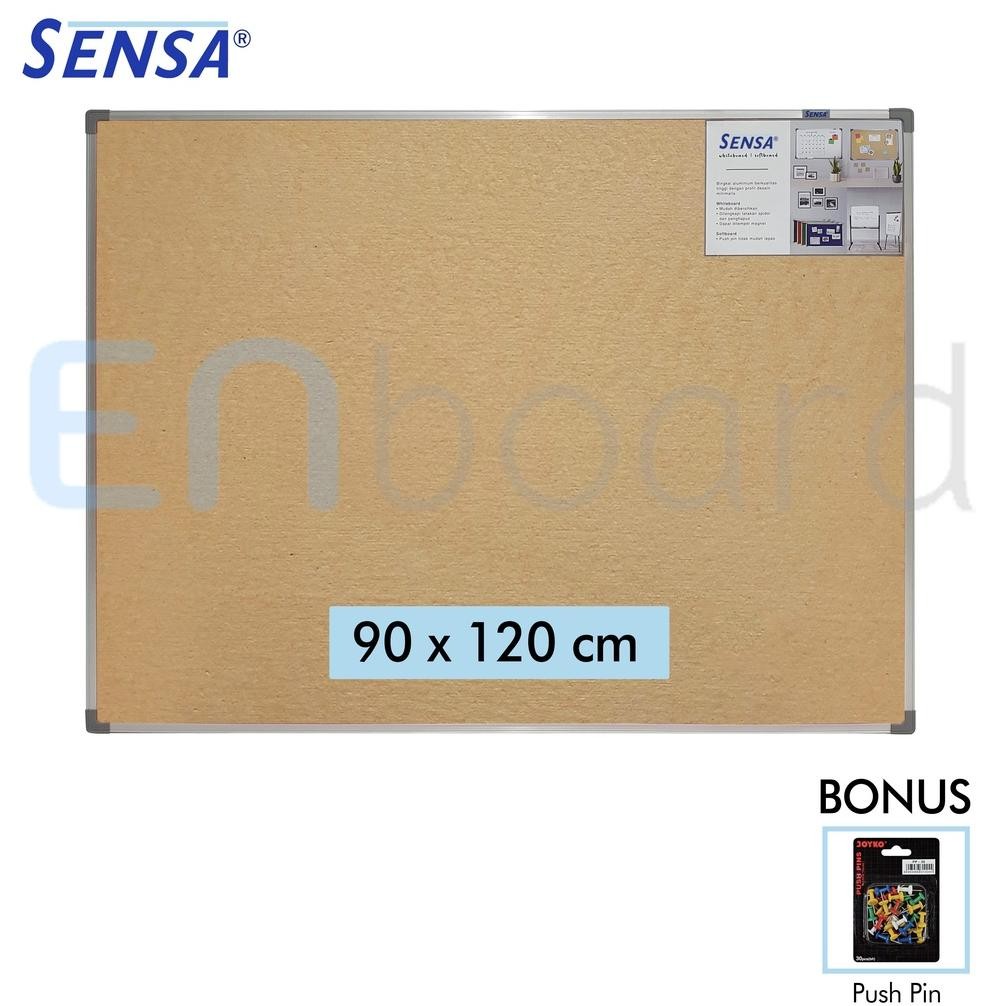 

SPIROS SOFTBOARD / PIN BOARD / CORK BOARD / PAPAN PENGUMUMAN / MADING GANTUNG POLOS SENSA 90 X 120 CM