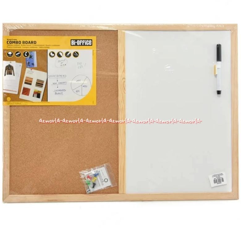

READYYY BI-SILQUE CORK COMBO BOARD 90X60CM PAPAN TEMPEL PIN BOARD CORKBOARD DAN WHITEBOARD PAPAN TULIS TEMPAT NOTE MADING KAYU GABUS MADDING PAJANGAN PENGUMUMAN CORKS