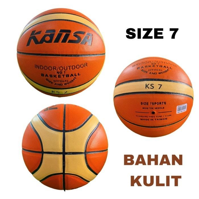 Bola Basket Kansa / Basketball Kansa Original Bahan Kulit