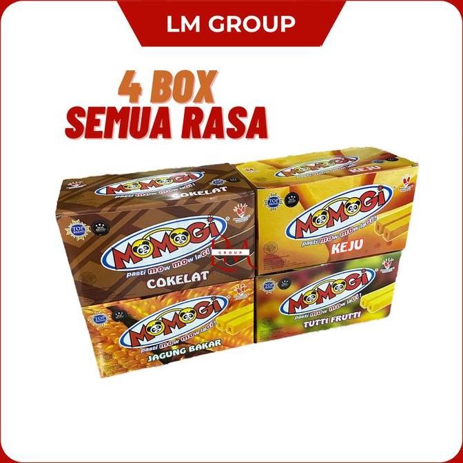 

HIW LM Snack Paket Momogi 500 All Varian Rasa 4 Box 20 pcs 8gr LM Snack