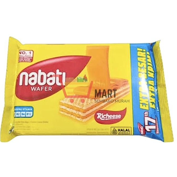 

HIW [NEW! 1 DUS] WAFER NABATI 2000 KEJU COKLAT ISI 60 PCS NABATI MURAH