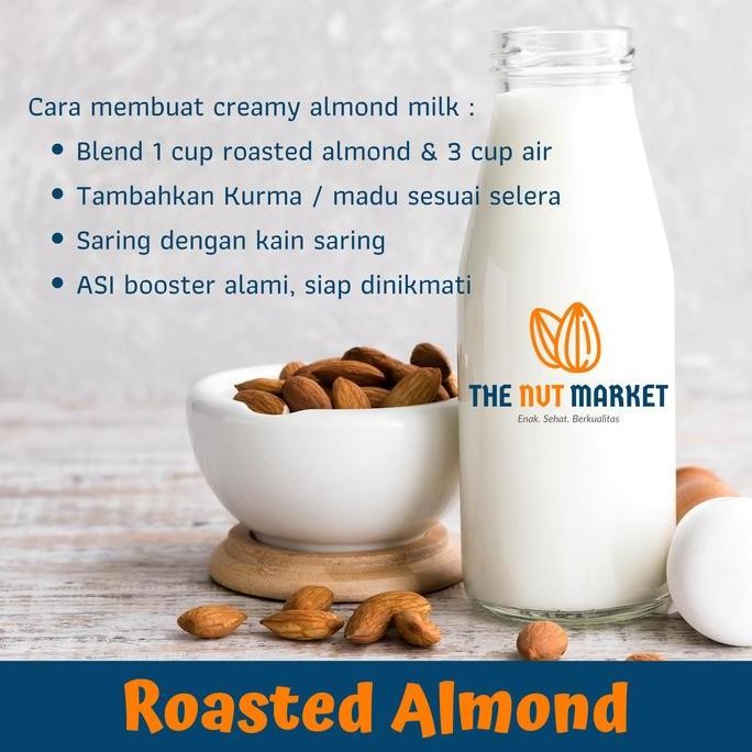 

HIW Kacang Almond Panggang Original (Roasted Natural Almond) import 100 gr