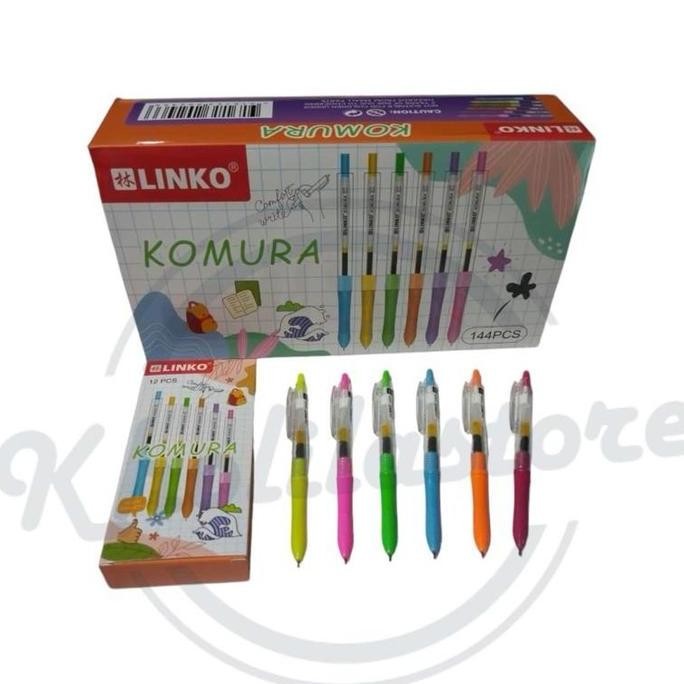 

Pulpen Gel Cetekan Komura Linko isi 12 pcs Termurah
