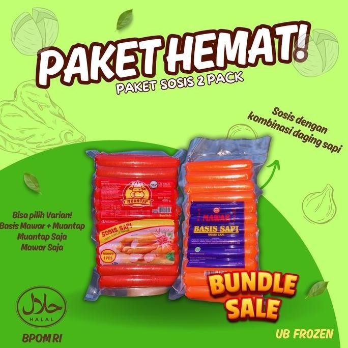 

HIW Paket Sosis 2pack (1pack isi25) Sapi Aci Food