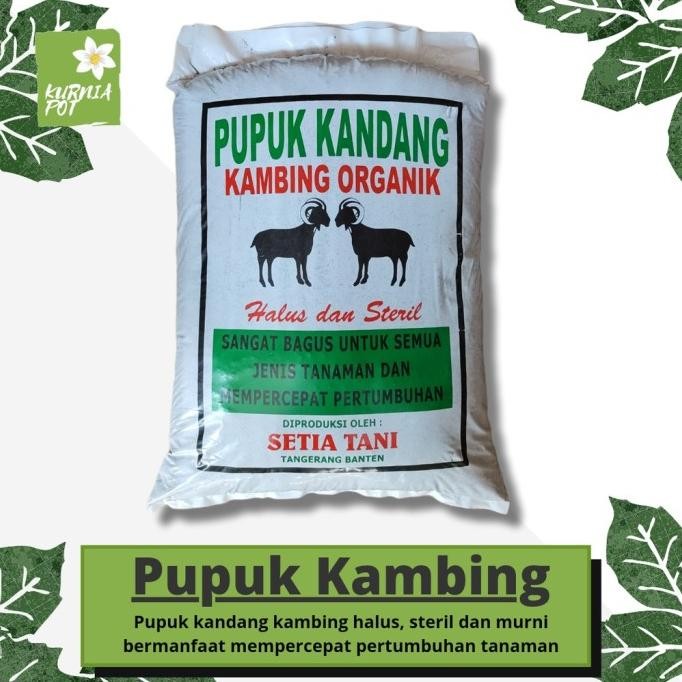 

Terlaris Pupuk Kandang Kambing Media Tanam Organik Halus Steril Penyubur