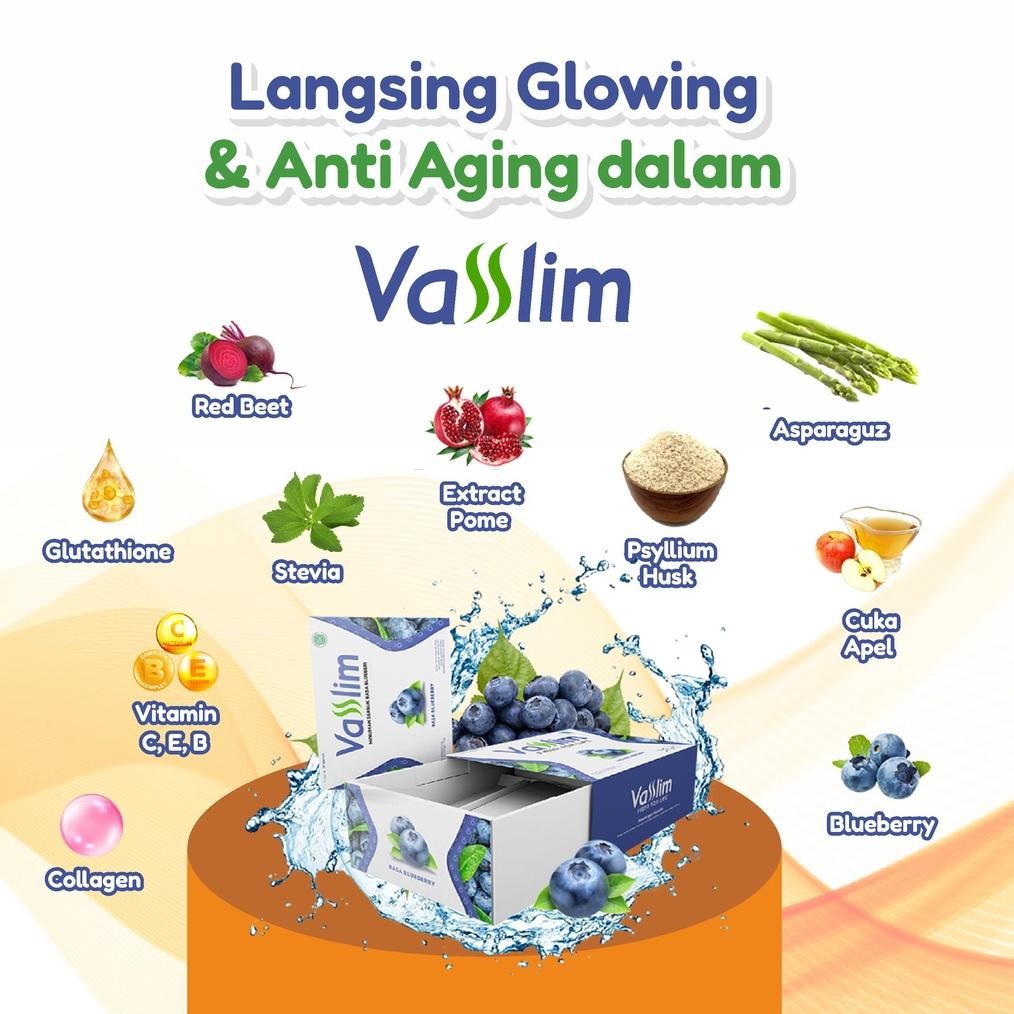 Ready Vasslim Fiber Drink Diet Pelangsing Tubuh Cepat Dan Aman Bpom Ori