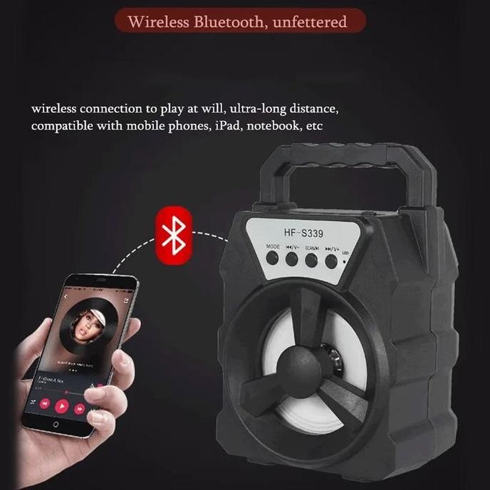 Speaker Bluetooth Portable S288 Free Mic Karaoke / Hf-S339 / Speaker Portable Bluetooth Hf-S339 / Sp