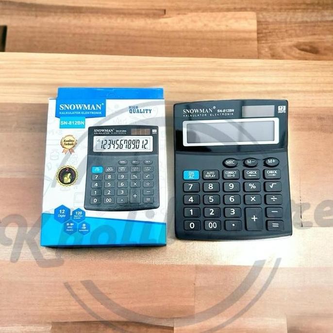 

Calculator 12 digits Snowman SN-812BN Termurah