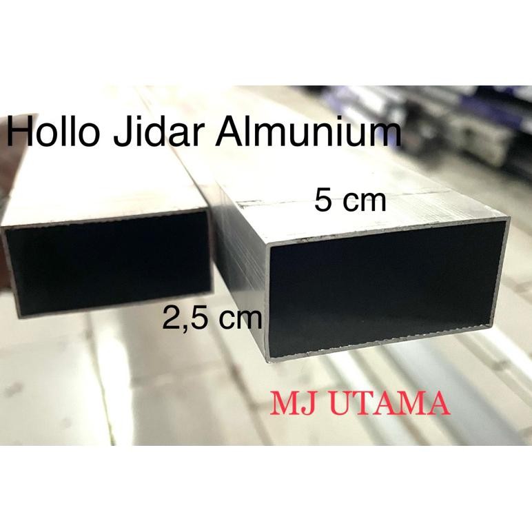 NEW Hollo 1 inch x 2 inch hollo jidar almunium