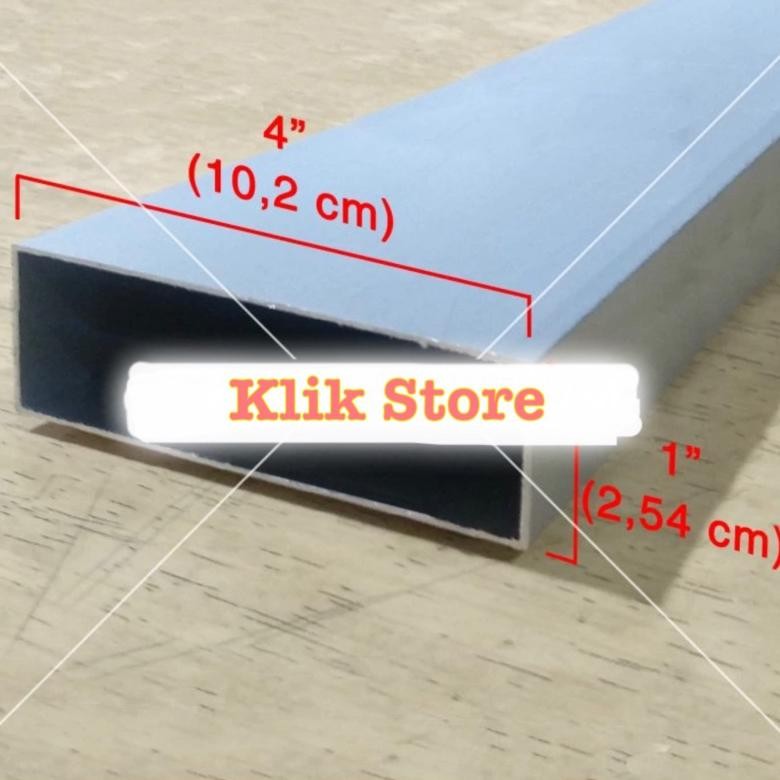 NEW Hollow Jidar / Kotak Aluminium 1x4 inch ( 2,5 x 10 cm)  // PER 2 METER // ECERAN