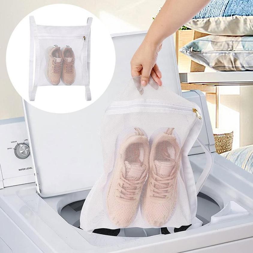 Premium Tas Cuci Sepatu / Drying Shoe Bag Net Polyester Untuk Mesin Cuci Dan Pengering, Kantong Laun