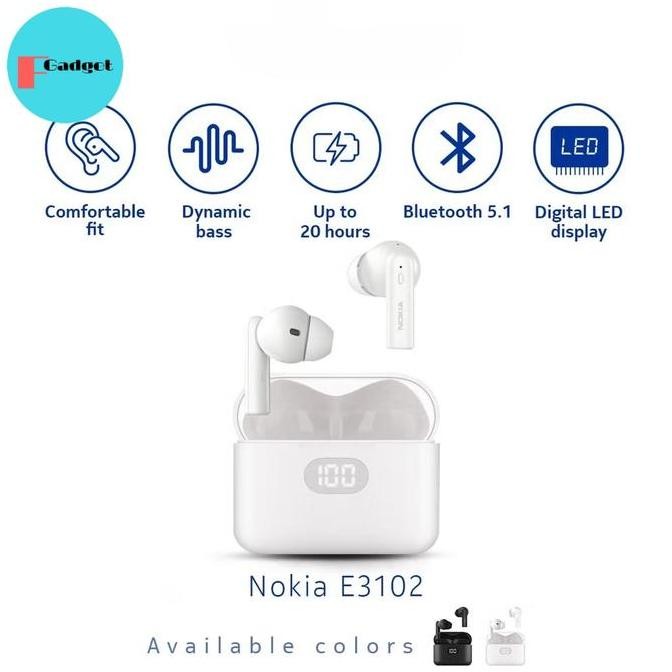 Nokia Essential E3102 True Wireless Stereo Tws Bluetooth Earphone New Stok