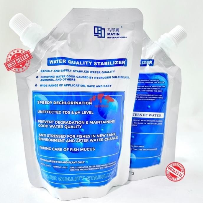 

Terlaris Mayin Water Quality Stabilizer Vitamin Ikan Conditioner Penstabil Air