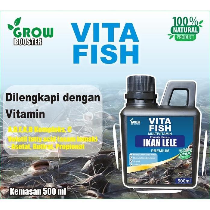 

Terlaris Vitafish Ikan Lele, Vitamin Ikan Lele Agara Cepat Besar 500 Ml Probiotik Pemacu Pertumbuhan Ikan Lele
