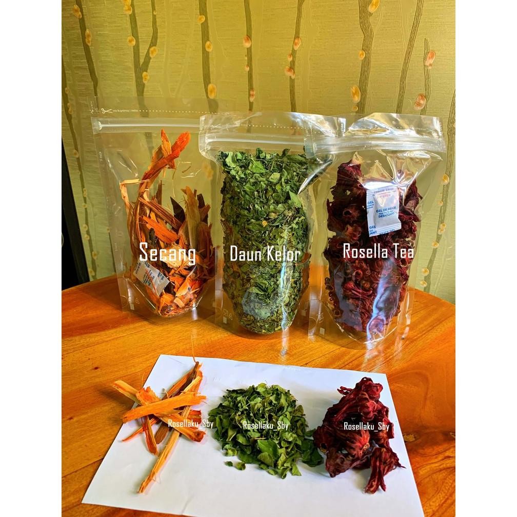 

Jual TEH ROSELLA / DAUN KELOR / SECANG Premium 100% Organik nUg