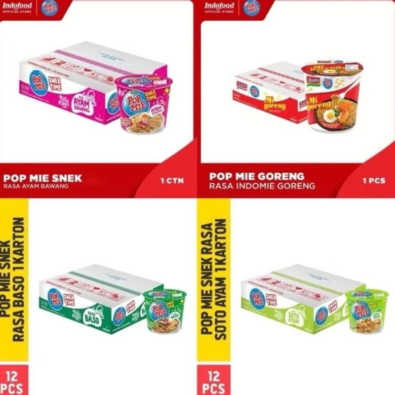

(1 DOS) pop mie mini snek time 1 dos isi 12 pcs nUg