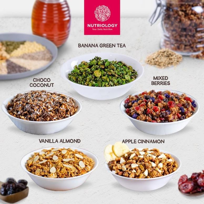 

Granola Nutriology 400 Gr Sereal Sehat Sarapan Praktis Makanan Diet Lengkap Murah Bergizi Alami High Quality AST nUg