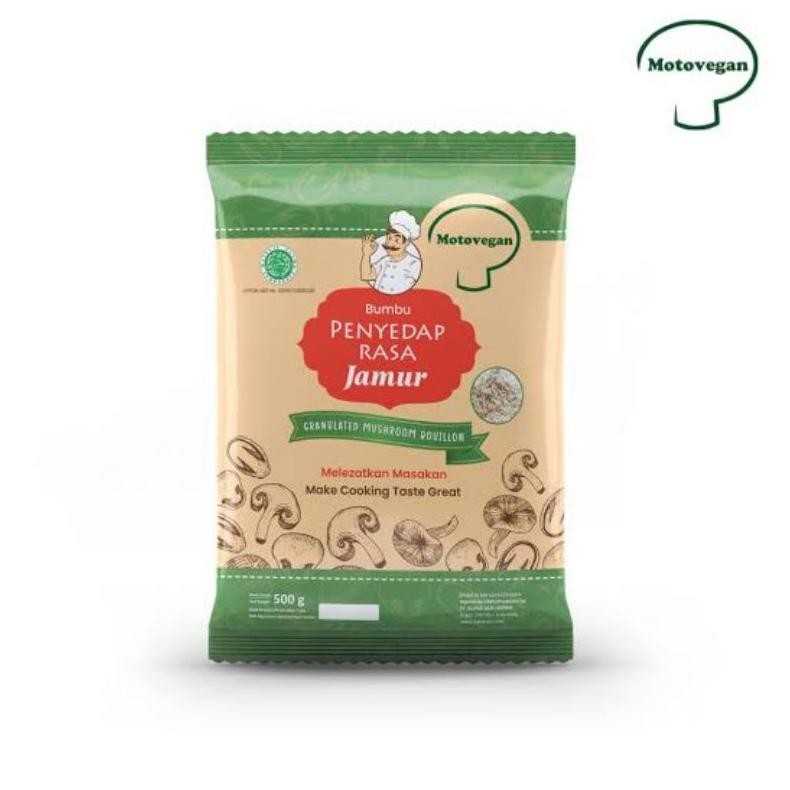 

Kaldu Penyedap Rasa Dari Jamur Moto Vegan 500 Gram nUg