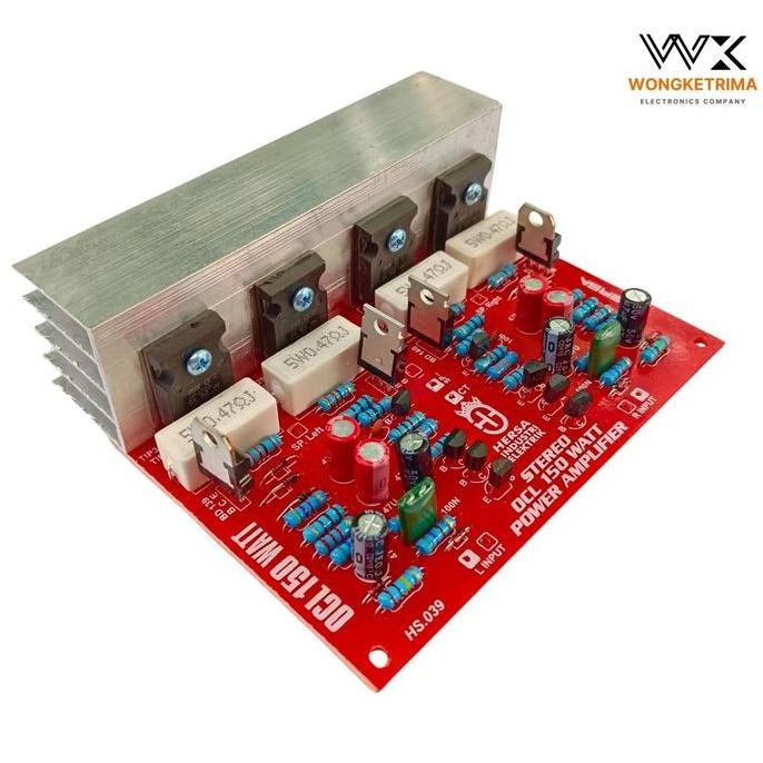 Kit Power Amplifier Ocl 150 Watt Stereo Plus Final Dan Heatsink New Stok