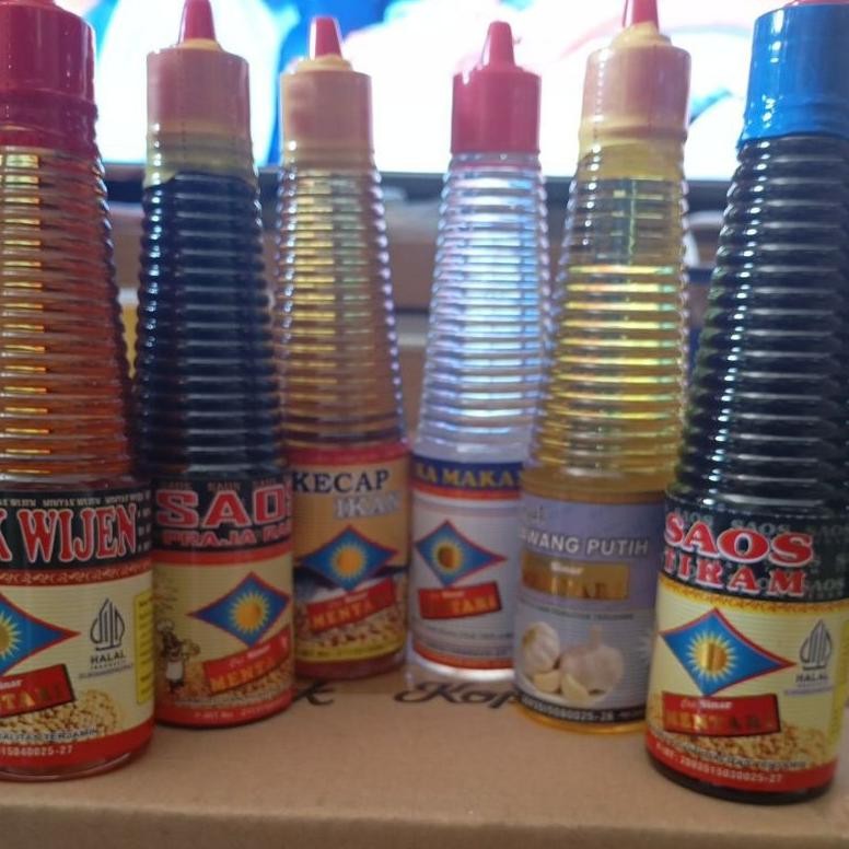 

paket 6d (minyak wijen, saos prajarasa, kecap ikan, cuka makan, minyak bawang putih, saos tiram) nUg