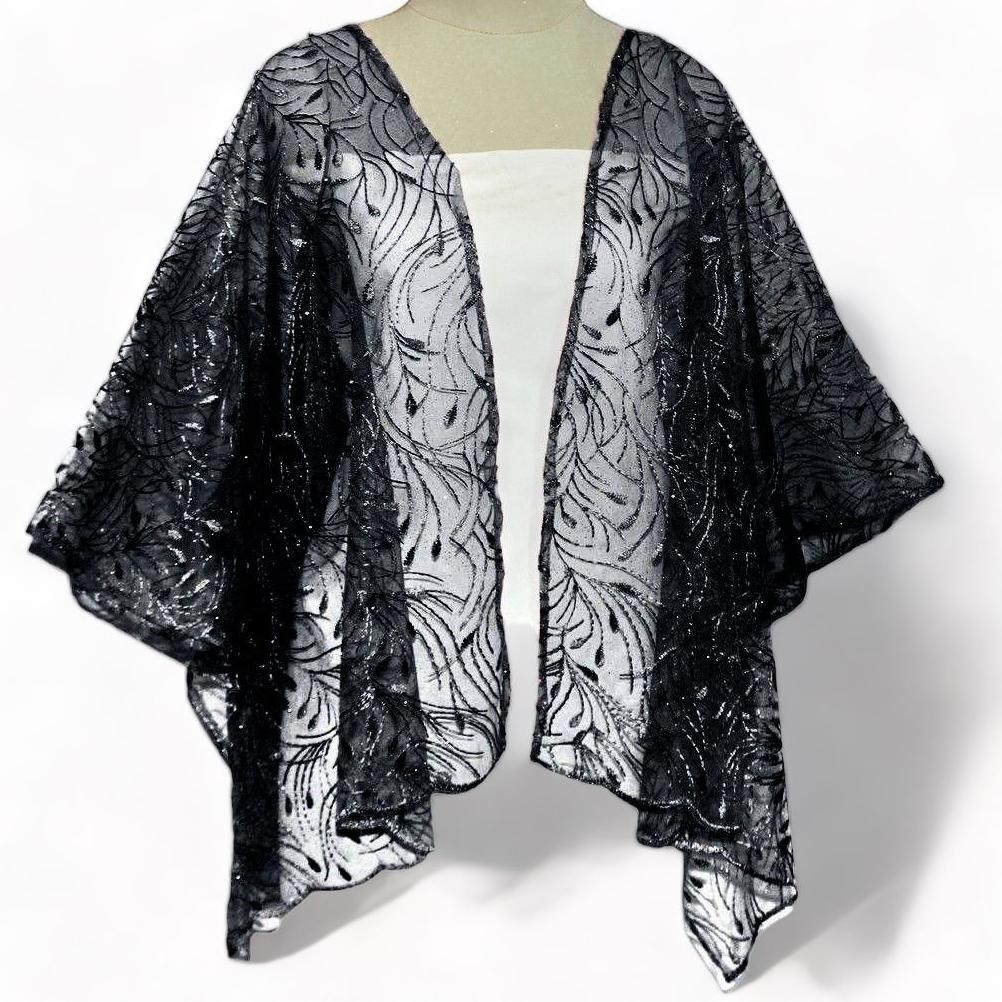 OUTER CAPE BRUKAT MUTIARA/OUTER KEBAYA/OUTER FASHION/OUTER PESTA SERAGAM/OUTER BRUKAT KONDANGAN/CARD