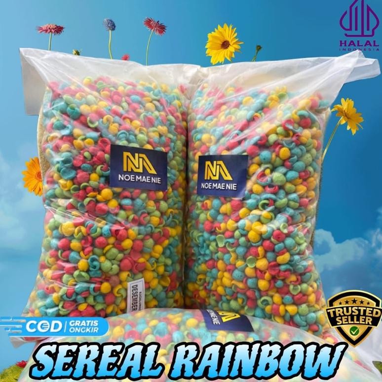 

Snack Sereal Rainbow Mix Buah | Choco Crunch | Choco Chips 900gr AST nUg