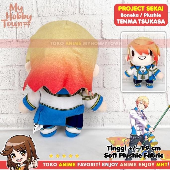 Boneka Anime Game Project Sekai Tsukasa Tenma Wonderlands x Showtime Pjsekai Puroseka Plushie Doll