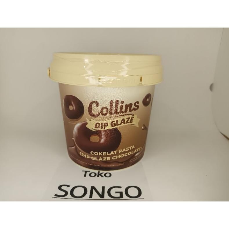 

Coklat Collins Crunchy 1 Kg/Glaze Collins Coklat 1kg/ Dip Glaze Coklat Collins 1kg/Stroberi 1 Kg AST nUg