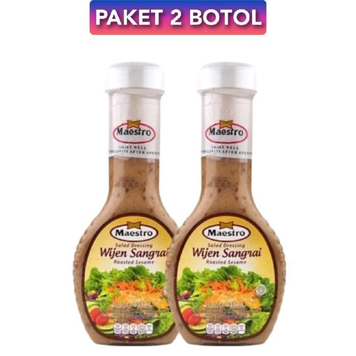 

Terlaris Maestro Salad Dressing Wijen Sangrai 237 Ml X 2 Botol Roasted Sesame Bahan Selai Indonesia Tomato Jams Manis
