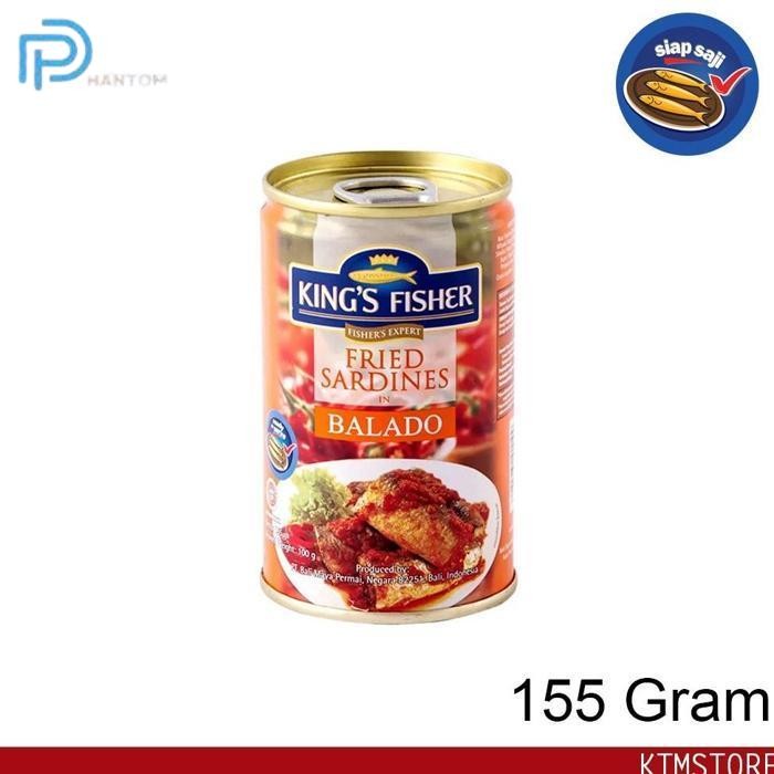 

BARU KTMSTORE KING'S FISHER SARDEN GORENG MINI RASA SAUS BALADO MAKANAN KALENG 155 G KINGS FISHER