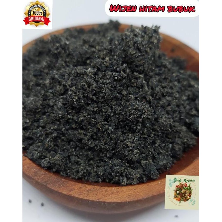 

Terlaris Wijen Hitam Sangrai Bubuk / Black Sesame Powder Roasted 50Gram