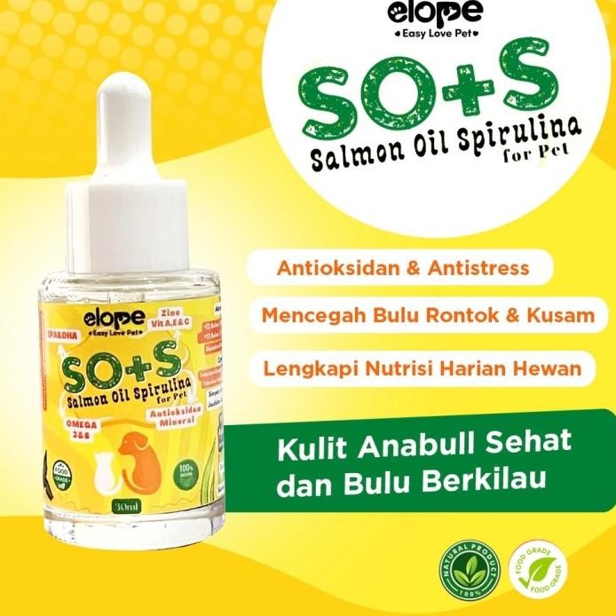 

Terlaris Kode D6E7 Elope Sos Salmon Oil Spirulina Vitamin Bulu Anti Rontok Minyak Ikan Salmon Kucing Anjing Anabul