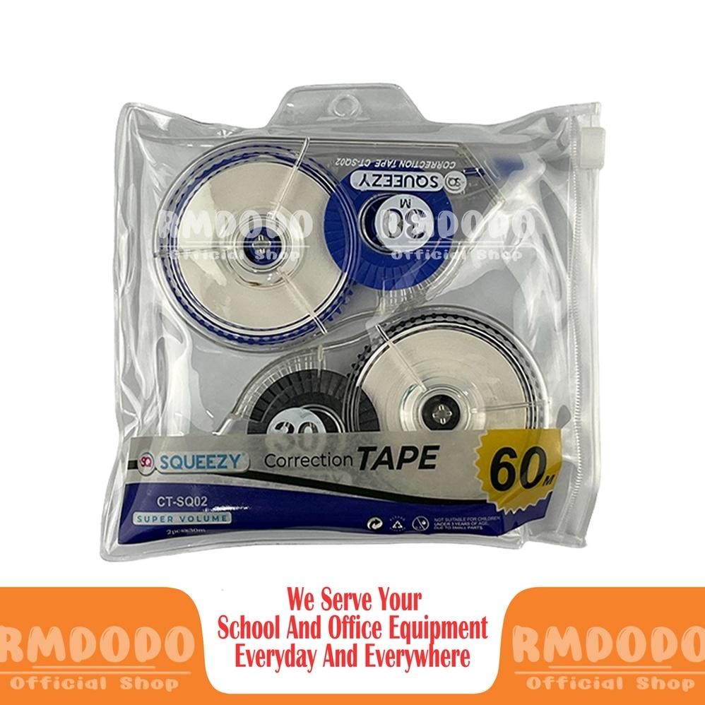 

RB Rmdodo - Correction Tape 30M Isi 2 / Tip-ex / Tip-ex kertas / Correction Pen CT-SQ02 / Tipex Roll Murah Berkualitas Bisa Cod