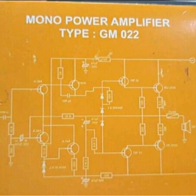 Kit Power Amplifier Mono Ocl 150Watt Gm 022 (Harga Sudah Termasuk Packing Bubblewrap) New Stok