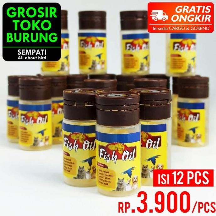 

Terlaris Sempati Grosir Fish Oil Minyak Ikan Isi 20 Kapsul Sempati 12 Pcs Vitamin Obat Hewan Kucing Burung Anjing Hamster Sugar Glider Ayam Fish Liver Oil Tunghai Mini Kemasan Botol