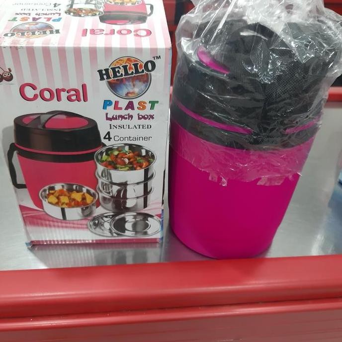

;&;&;&;&] lunch box 4 in 1 pink 950gm
