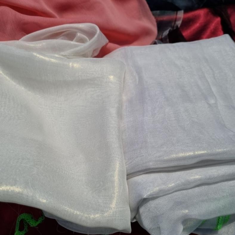 SY Kain Sifon Voile | Chiffon Silk Glitter | Bahan Halus Semi Trasparan Kilap ( Shimmer )