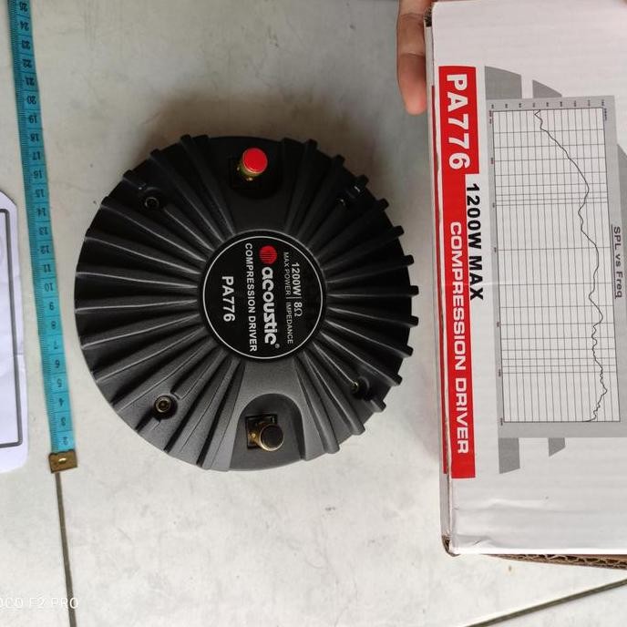 Driver Tweeter Acoustic Pa776 Pa 776 1200 Watt Coil 2,85 Inch Original New Stok