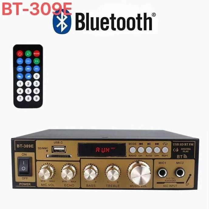 Mkc Kimiso Audio Ampurifier Bluetooth 5.0 Stereo 2 Channel 800W -Bt-309E New Stok