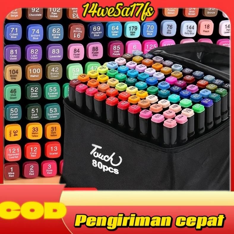 

RB High tune Spidol Sketsa Spidol Umum 80Warna Spidol Brush Pen Animation Markers