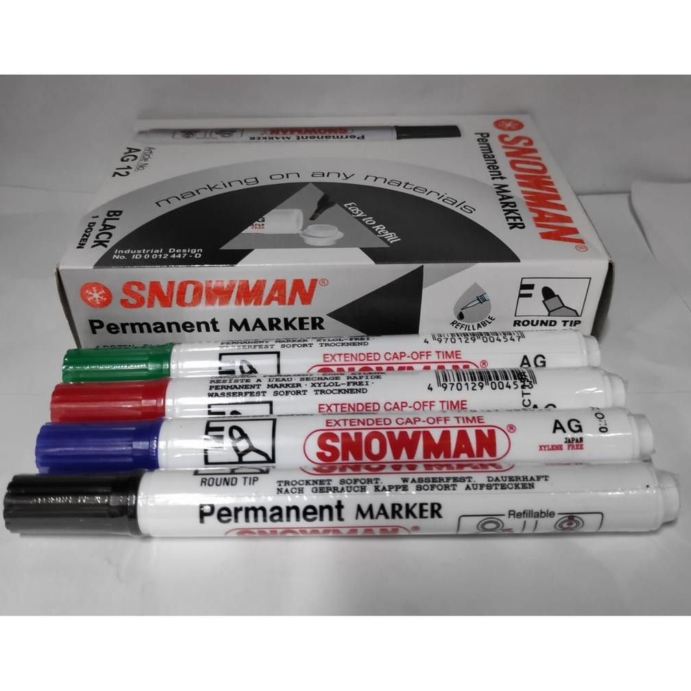 

RB [LUSIN] SPIDOL SNOWMAN PERMANEN MARKER AG12