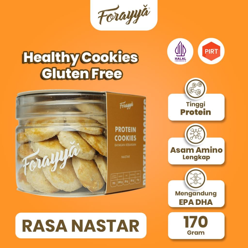 

NEW PRODUCT PROTEIN COOKIES JAR NASTAR 170G - CEMILAN SEHAT KUE KERING GLUTEN FREE TINGGI PROTEIN ASAM AMINO NATURES TOUCH.