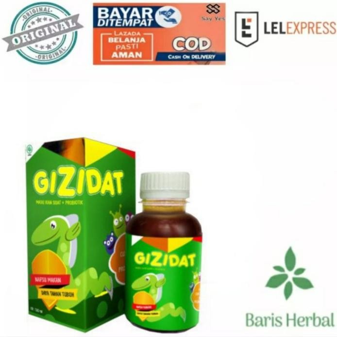 

Terlaris Promoo..!! Gizidat - Madu Penambah Nafsu Makan & Berat Badan Anak - Vitamin Multivitamin Nutrisi Suplemen Herbal Madu Ikan Sidat - 130Ml
